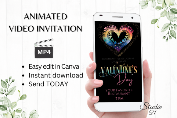 Charm Your Guests: The Animated Valentine's Day Invite