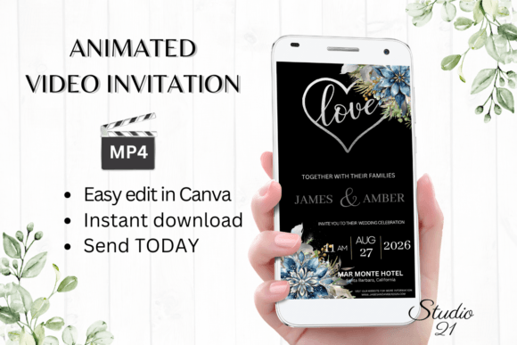 Create a Magical Winter Wedding Invitation with W8251