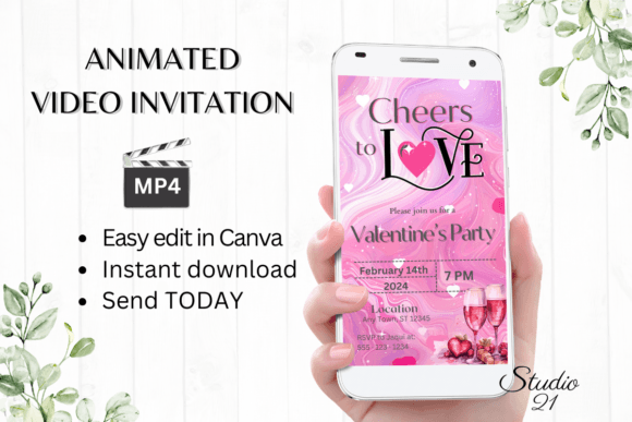 Effortless Love: Create Your Animated Valentine's Day Invitation