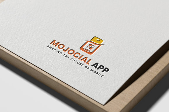 Mojocial App Logo Template: A Modern Design Asset