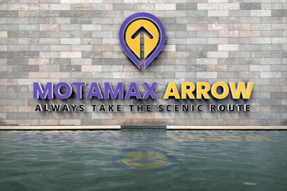 Motamax Arrow Logo Template: A Modern Vector for Dynamic Brands