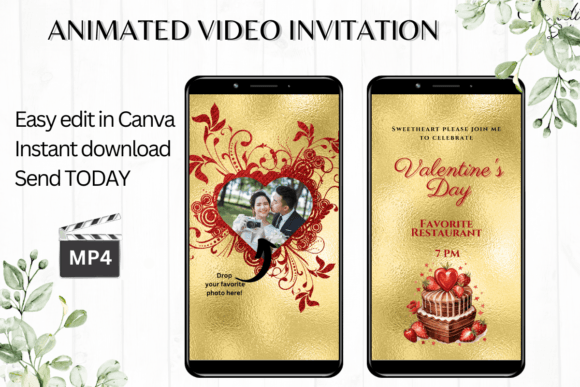 Photo Valentine's Day Invitation: Create & Share Instantly