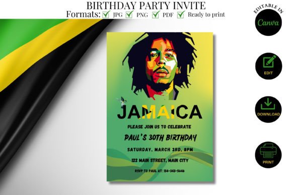 Set the Vibe: Why a Jamaican Themed Party Invite is Your Next Design Move