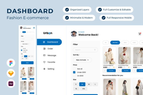 Urban Dashboard V2: Mastering E-commerce with Sophisticated Design